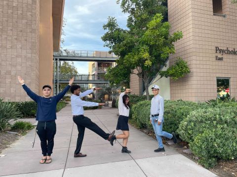 YES Lab graduates (Class 2022):Nick (Y), Isaias (E), Annabel (S). Hongbo is pretending to be an "L".